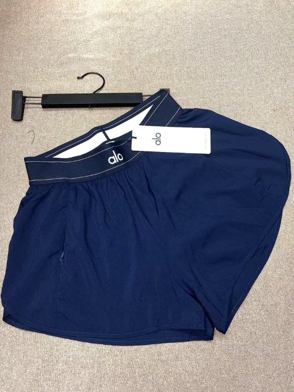 Brand new Alo High Waist Match Point Shorts in Navy a hot favorite🔥 - Picture 5 of 12